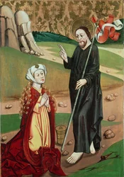 Cristo aparece a Maria Madalena (têmpera no painel)